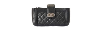 Chanel Boy Phone Pouch, front view